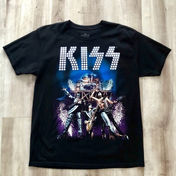 Kiss T Shirt, 80s, Band, Graphic Tee, Size, L, Black, Very Nice Condition - Picture 3 of 5